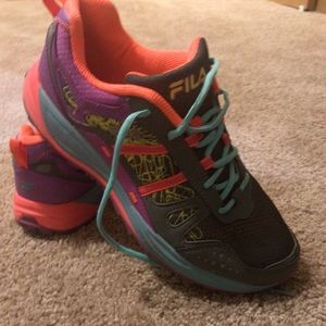Multicolor Fila running shoes